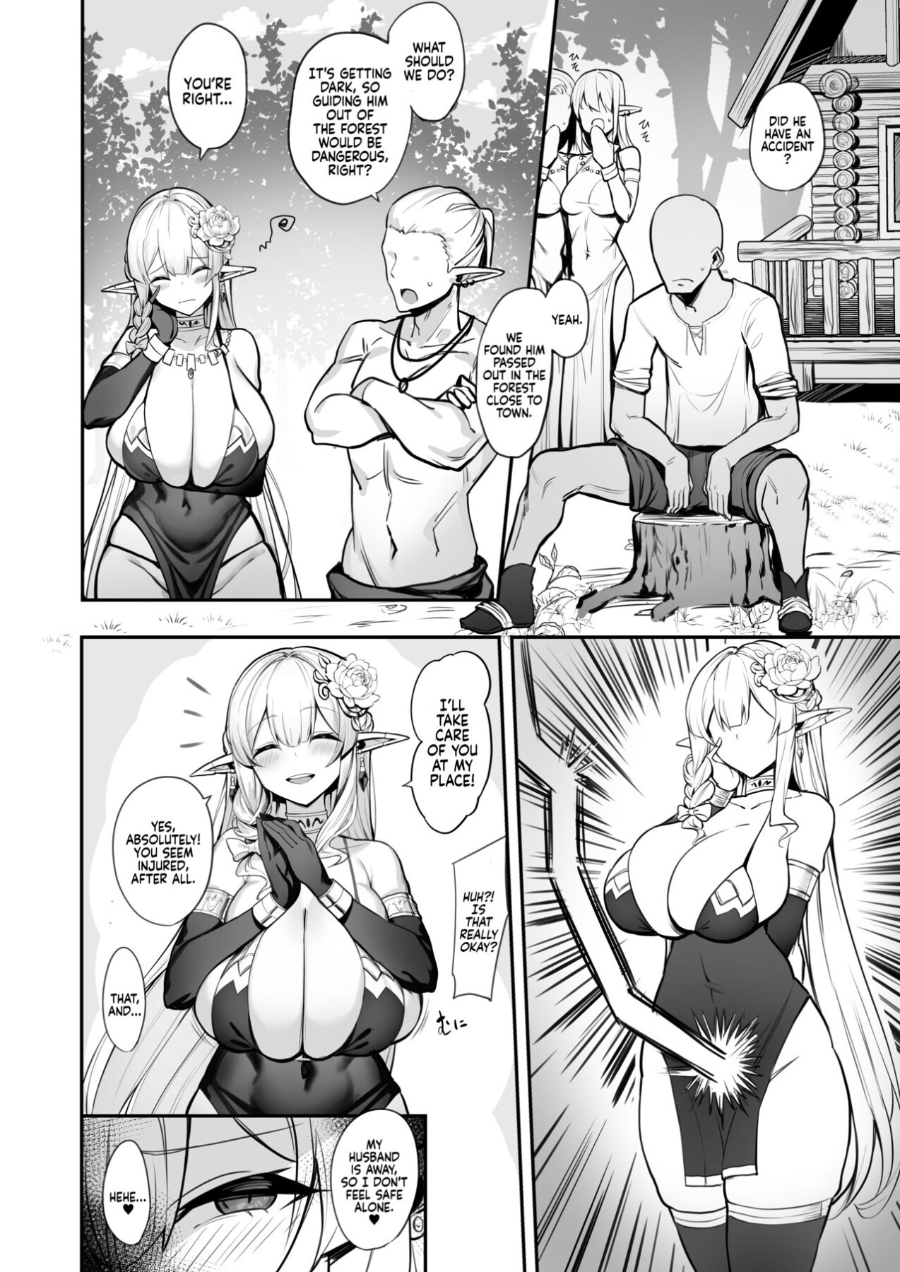 Hentai Manga Comic-A Manga About an Elf Housewife-Read-5